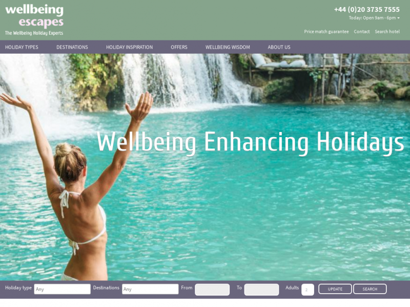 Afbeelding wellbeing escapes 2018
